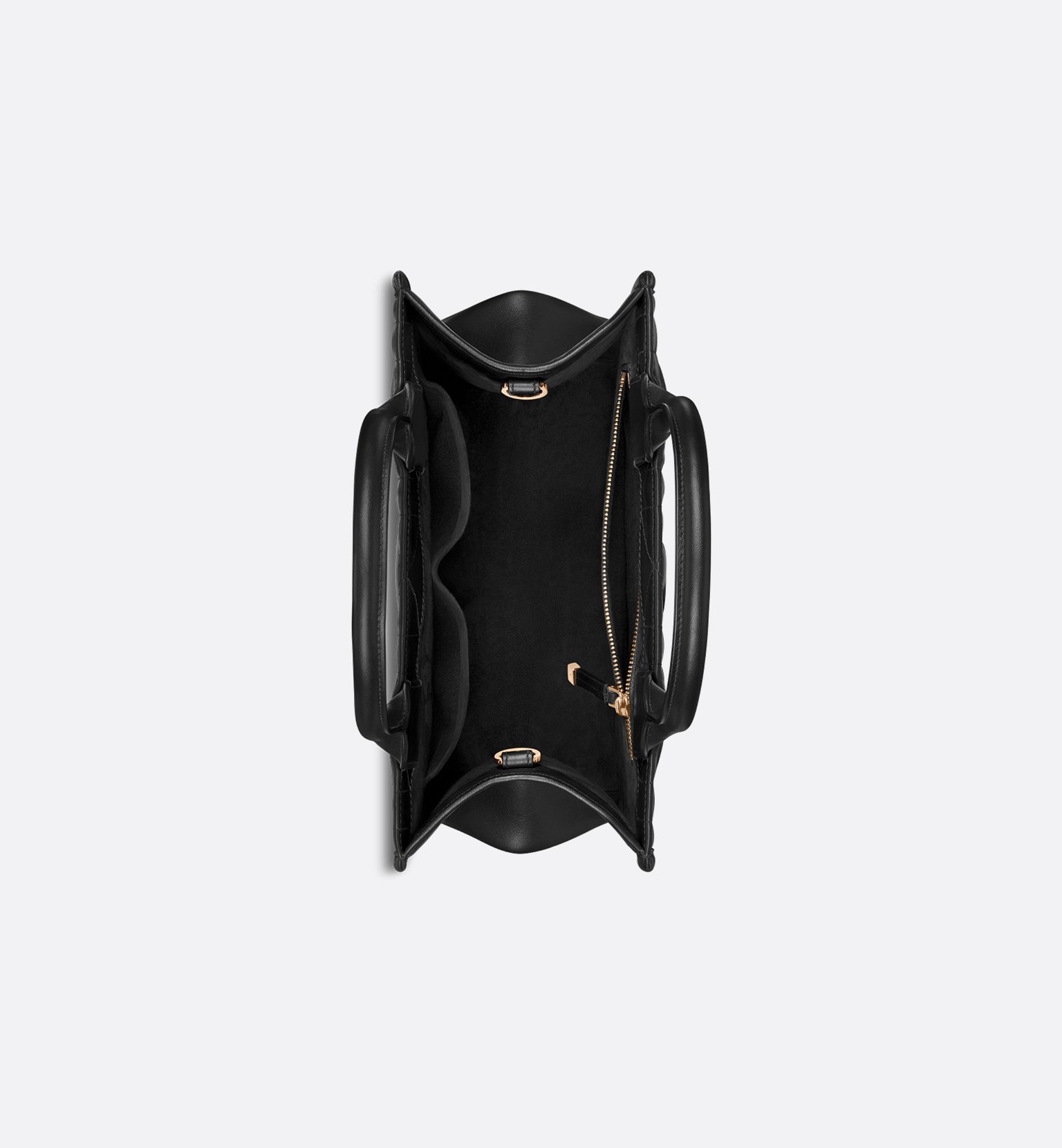 Sac Dior Book Tote Small – Cuir de veau Macrocannage noir – Image 2