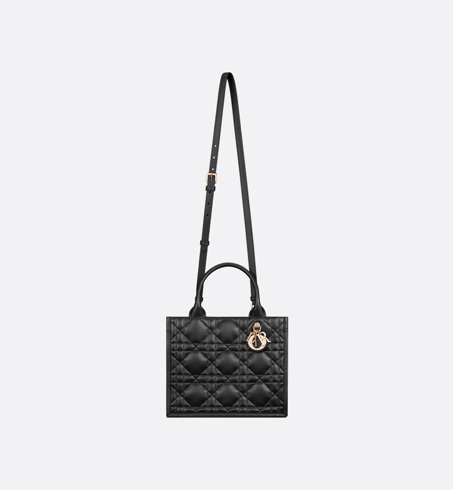 Sac Dior Book Tote Small – Cuir de veau Macrocannage noir – Image 4